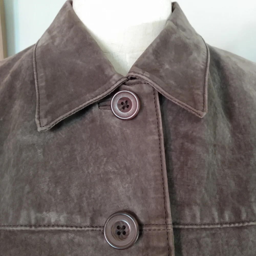 Spiegel Suede Leather Blazer, M - Picture 5 of 9